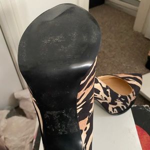 Multi color high heel shoes